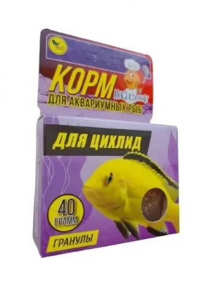Аквакулинар 0,04кг корм для цихлид фото Аквакулинар 0,04кг корм для цихлид фото