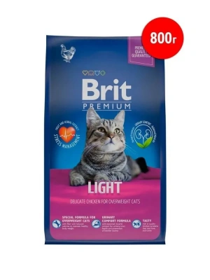 Brit Premium Cat Light 0,8кг курица сухой для кошек с избыточным весом (5049783) Brit Premium Cat Light 0,8кг курица сухой для кошек с избыточным весом (5049783)