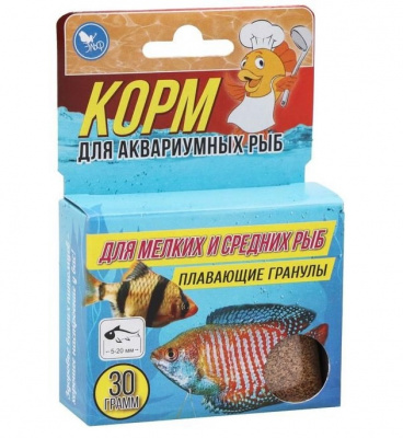 Аквакулинар 0,03кг корм для мелких и средних аквариумных рыб фото Аквакулинар 0,03кг корм для мелких и средних аквариумных рыб фото