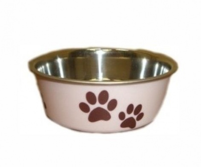 Миска (Догман) 0,2л металлическая с пластиковым покрытием и резиновым дном "лапки" №0   Миска (Догман) 0,2л металлическая с пластиковым покрытием и резиновым дном "лапки" №0