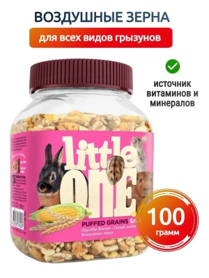 Little One 0,1кг Лакомство Воздушные зерна для грызунов Little One 0,1кг Лакомство Воздушные зерна для грызунов