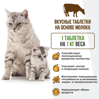 Unitabs 120таб./0,06кг витаминно-минеральная добавка Mama+Kitty для котят и беременных и кормящих кошек фото Unitabs 120таб./0,06кг витаминно-минеральная добавка Mama+Kitty для котят и беременных и кормящих кошек фото