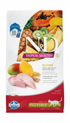 Farmina (Фармина) N&D Tropical Selection Cat 0,3кг курица для стерилизованных и кастрированных кошек (042194) фото Farmina (Фармина) N&D Tropical Selection Cat 0,3кг курица для стерилизованных и кастрированных кошек (042194) фото