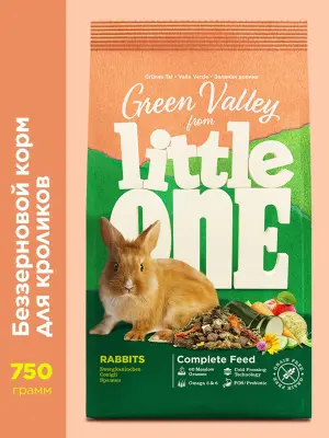 Little One 0,75кг Зеленая долина корм из разнотравья для кроликов