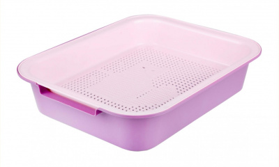 Туалет (Zoo Plast) Лекси с сеткой, розовый (48*32*20см) фото