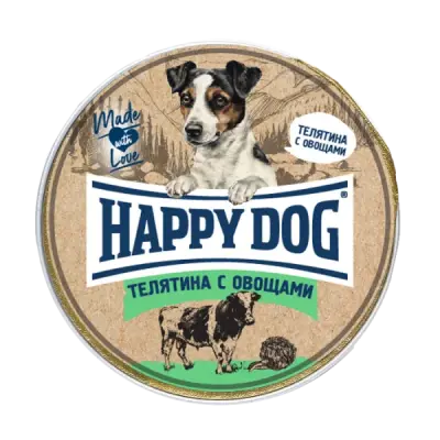 Happy Dog Natur Line 0,125кг телятина с овощами паштет для собак  Happy Dog Natur Line 0,125кг телятина с овощами паштет для собак  фото