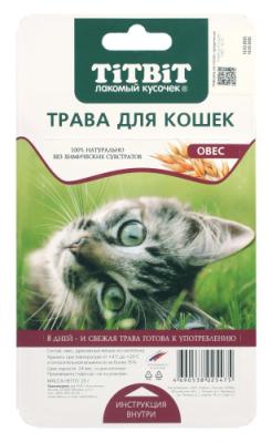 Трава TiTBiT для кошек овес - Б2-М, 25г