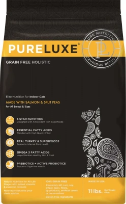 PURELUXE 5кг Элитное Питание для кошек домашних с лососем и горошком (939969) фото PURELUXE 5кг Элитное Питание для кошек домашних с лососем и горошком (939969) фото
