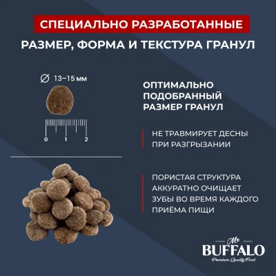 Баффало Mr.Buffalo Sensitive 14кг с ягненком чувствительное пищеварение сухой корм для собак средних и крупных пород (078892) фото