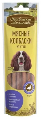 Деревенские лакомства 0,045кг колбаски из утки для собак (79711557) фото Деревенские лакомства 0,045кг колбаски из утки для собак (79711557) фото