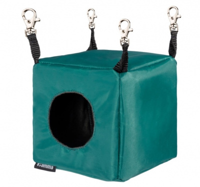 Домик (Гамма) для мелких животных Куб нейлон, фланель, 13*13*13см