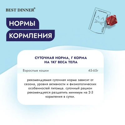 Best Dinner Vet Profi Renal 0,1кг (диета при почечной недостаточности) ягненок паштет для кошек (406517) фото