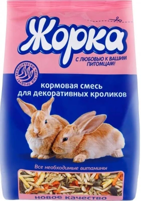 Жорка 0,4кг корм для декоративных кроликов (пакет) фото Жорка 0,4кг корм для декоративных кроликов (пакет) фото
