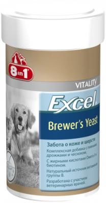 Витамины (8in1) Excel Brewer`s Yeast 140таб, для кошек и собак, 56г фото Витамины (8in1) Excel Brewer`s Yeast 140таб, для кошек и собак, 56г фото