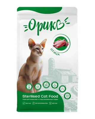 Орико 1,5кг птица корм для стерилизованных кошек (408030) фото