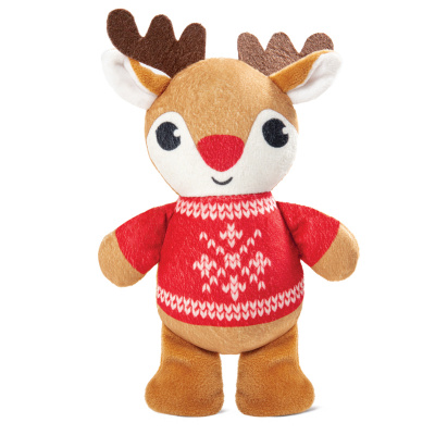 Игрушка (Triol) NEW YEAR Олененок в свитере мягкая для собак, 180мм