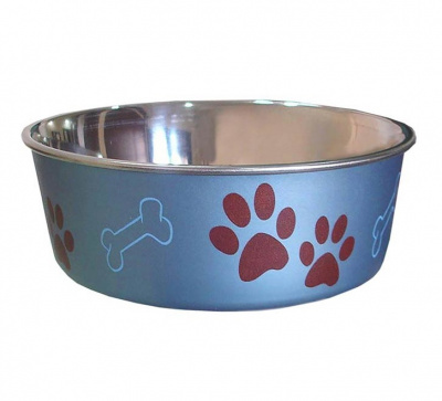 Миска Догман метал. с пластиковым покрытием и резиновым дном "лапки" №3 1,5л Миска Догман метал. с пластиковым покрытием и резиновым дном "лапки" №3 1,5л