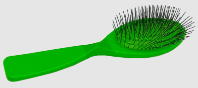 Расчёска (MADAN) MPB-M09 массажная, средней жёсткости, яблочно-зеленая, размер M