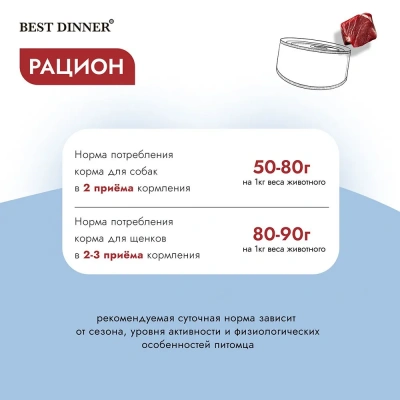 Best Dinner Vet Profi Gastro Intestinal Exclusive 0,1кг конина консервы для собак (264690) фото Best Dinner Vet Profi Gastro Intestinal Exclusive 0,1кг конина консервы для собак (264690) фото
