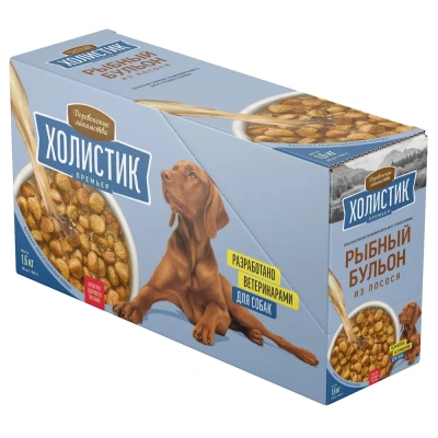 Деревенские лакомства Холистик Премьер 0,16кг Рыбный бульон из лосося для собак (79842231) фото