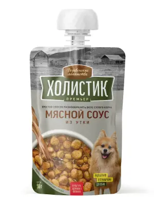 Деревенские лакомства 0,09кг Холистик Премьер Мясной соус из утки для собак (76051356) фото