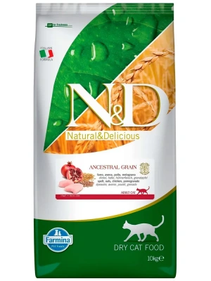 Farmina (Фармина) N&D Low Grain Cat 10кг низкозерновой курица и гранат  сухой для кошек (4038) Farmina (Фармина) N&D Low Grain Cat 10кг низкозерновой курица и гранат  сухой для кошек (4038)