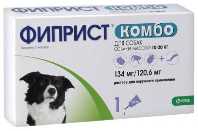 Фиприст Комбо 1,34мл 10-20кг (1пип) для собак (ЛИЦЕНЗИЯ) фото Фиприст Комбо 1,34мл 10-20кг (1пип) для собак (ЛИЦЕНЗИЯ) фото