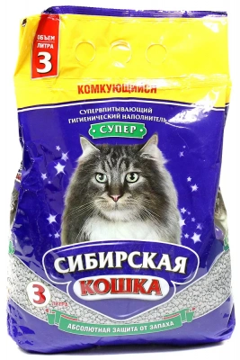 Наполнитель (Сибирская кошка)  3л Супер комкующийся для кошек Акция +20% Наполнитель (Сибирская кошка)  3л Супер комкующийся для кошек Акция +20% фото