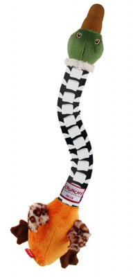 Игрушка (GiGWi) Утка с хрустящей шеей и пищалкой для собак 54см, Crunchy Neck фото