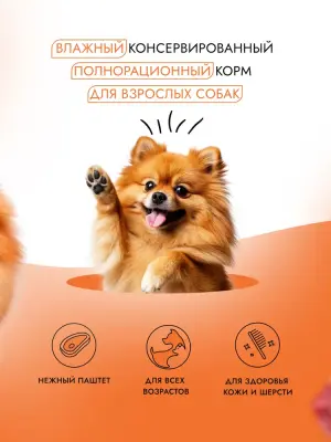 Best Dinner Dog 0,1кг птица и картофель паштет для собак (4408467) фото