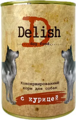 Delish 0,97кг курица консервы для собак фото