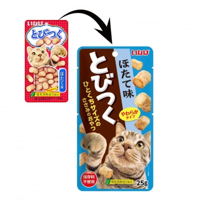 Inaba Tobitsuku 0,025кг со вкусом морского гребешка лакомство для кошек фото Inaba Tobitsuku 0,025кг со вкусом морского гребешка лакомство для кошек фото