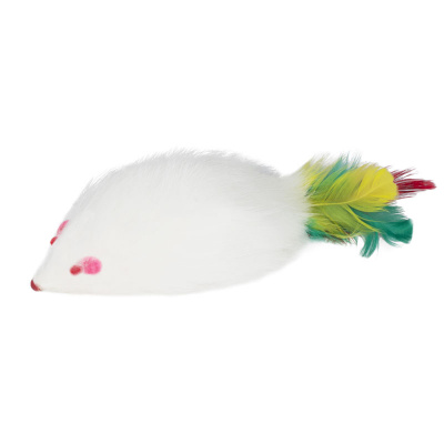 Игрушка (Triol) SH02N Мышь 3.5" погремушка с пером (3шт)