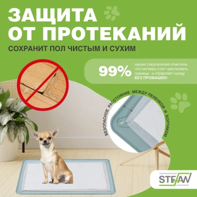 Туалет (Stefan) коврик (лоток) силиконовый под пеленку для животных, бирюзовый 62*42см WF60302 фото Туалет (Stefan) коврик (лоток) силиконовый под пеленку для животных, бирюзовый 62*42см WF60302 фото