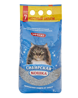 Наполнитель (Сибирская кошка) 7л Эффект впитывающий для кошек фото