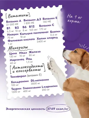 Best Dinner Dog Adult Sensible Maxi 3кг ягненок с яблоком сухой для собак крупных пород (402175) фото