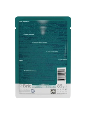 Brit Premium 0,085кг утка с яблоком в соусе, пауч для взрослых собак мини пород (53117) фото