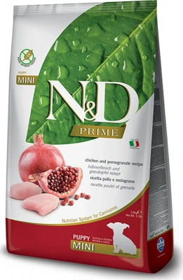 Farmina (Фармина) N&D Puppy 2,5кг беззерновой курица и гранат сухой для щенков мелких пород фото