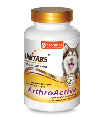 Unitabs ArthroАctive с Q10 для собак 200 таб. Unitabs ArthroАctive с Q10 для собак 200 таб. фото