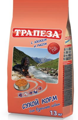 ТРАПЕЗА Лосось с рисом (сух. д/собак) 13кг ТРАПЕЗА Лосось с рисом (сух. д/собак) 13кг
