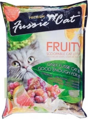 Наполнитель (Fussie Cat) 10л Фруктовый комкующийся Наполнитель (Fussie Cat) 10л Фруктовый комкующийся
