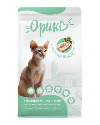 Орико 1,5кг морская рыба корм для стерилизованных кошек (408054) фото