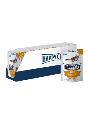 Happy Cat 0,1кг курочка кусочки и ломтики в яичном соусе для кошек (400720) фото Happy Cat 0,1кг курочка кусочки и ломтики в яичном соусе для кошек (400720) фото