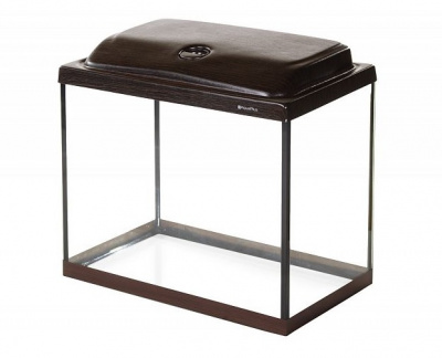 Аквариум AquaPlus STD LED П60 венге (51х31х45 см) стекло 5 мм,  прямоугольн, 55 л., со свет. модул.