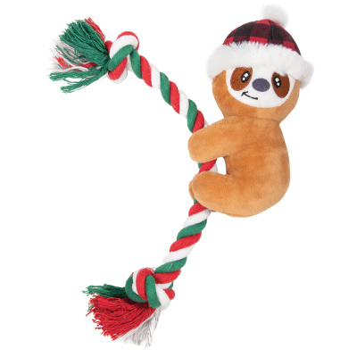 Игрушка (Triol) NEW YEAR Ленивец мягкая для собак, 170/335мм