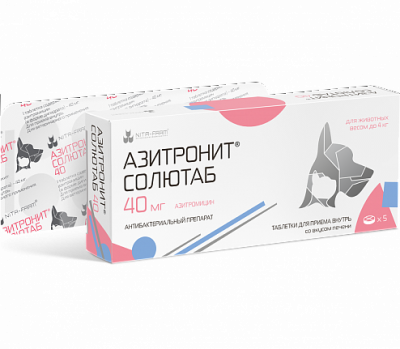 Азитронит Солютаб 40 мг, 5 таб. pet (ЛИЦЕНЗИЯ) Азитронит Солютаб 40 мг, 5 таб. pet (ЛИЦЕНЗИЯ) фото