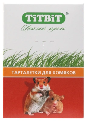 TiTBiT 0,064кг тарталетки с кабачком и фундуком 8шт. для хомяков фото