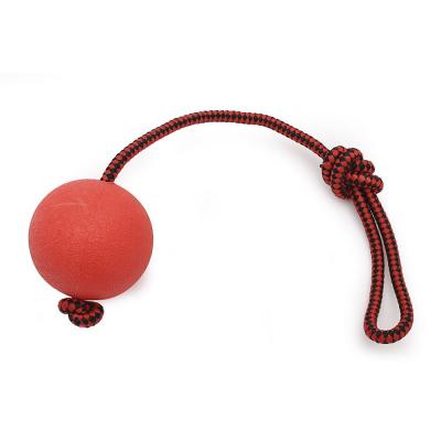 Игрушка (Wogy) Мяч d=7см литой с ручкой l=32см, для собак