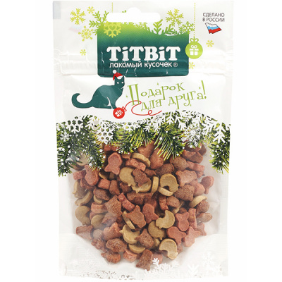 TiTBiT 0,04кг лакомство хрустящее с бараниной для кошек (Новогодняя коллекция) TiTBiT 0,04кг лакомство хрустящее с бараниной для кошек (Новогодняя коллекция)