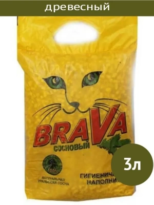 Наполнитель (Brava) 3л Сосновый ЭКО фото